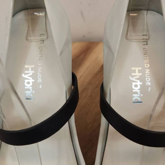 UNITED NUDE Hybrid Heels Pearl White/Gray Women's Size EU 39 / US 8.5 - Picture 4 of 10